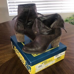 Sbiccq Vintage Collection Leather Ankle Boots